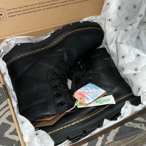 Dr. AirWair Martens IOWA WP Black SoftWair Comfort Footbed Extra Tough Poly Men